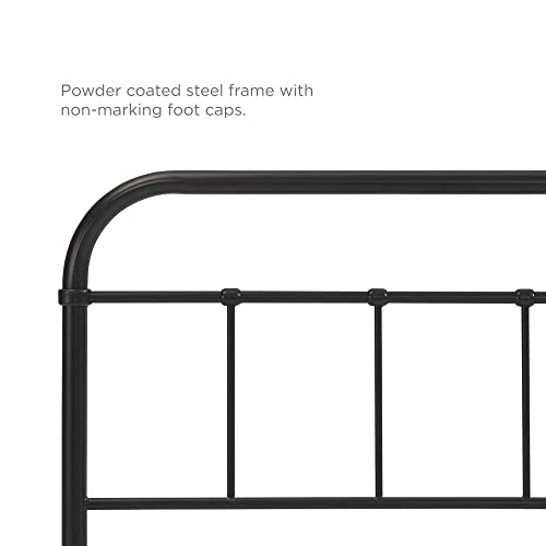 Modway Serena Rustic Farmhouse Style Steel Metal Twin Headboard Antique Size In Brown #TOP5