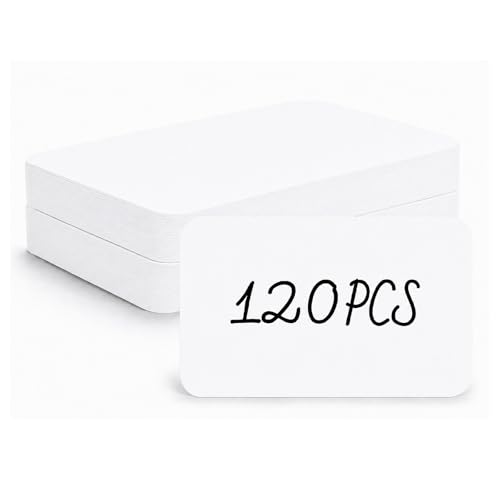G2PLUS White Blank Business Cards: 120PCS Small Note Card 2.4 x 4in Paper