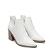 DREAM PAIRS Women's Ankle Boots Chunky Heel Pointed Toe Short Booties Shoes,Size 8,White-Pu,SDAB2401W