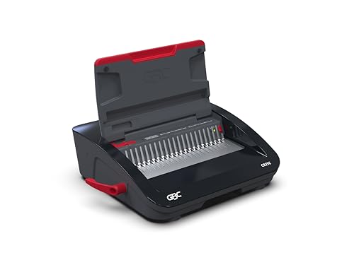 gbc binding machine cb25e combbind electric punch and bind machine punches 25 sheets binds 500 sheets wsm200027