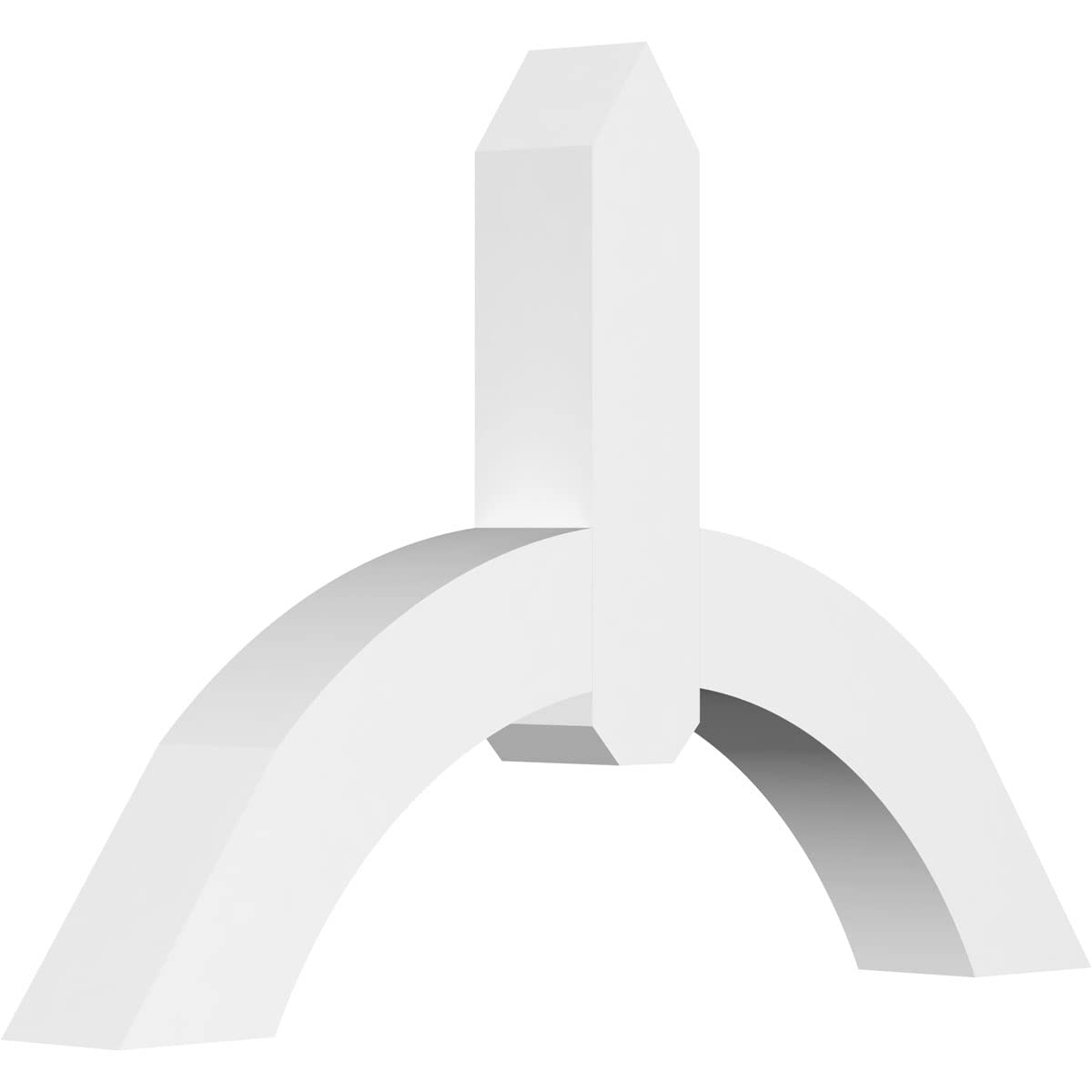 Amazon.com: Ekena Millwork GBP036X24X0404ARC00 Archdale Architectural Grade  PVC Gable Brackets 36"W x 24"H x 4"D x 4"F, 16/12 Pitch : Everything Else
