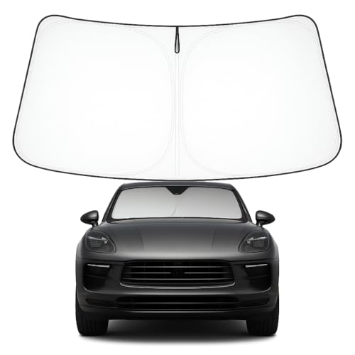 Proadsy Front Windshield Sun Shade Foldable Sunshade Protector for 2014-2025 2026 Porsche Macan SUV...