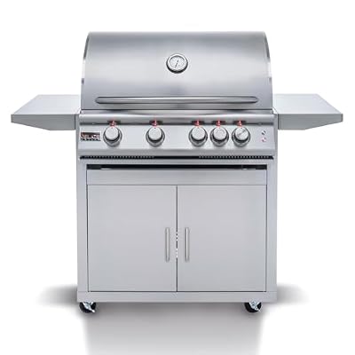 Blaze Freestanding Grill LTE 32-Inch or 40-Inch Burner Propane Gas Grill w/Rear Infrared Burner & Grill Lights