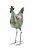 Deco 79 Metal Rooster Decorative Garden Sculpture Indoor Outdoor Distressed Standing Garden Statue with U Shaped Feet, Outdoor Sculpture 10" x 5" x 17", Green