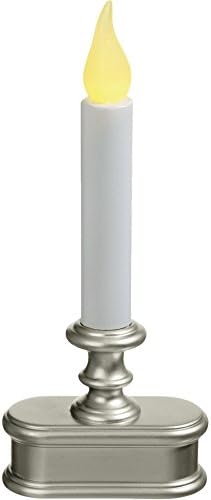 Celebrations Small Base Led Candle Pewter