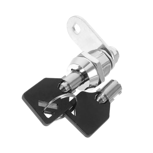 Didiseaon Cerradura de Leva para Armarios y Archivadores Resistente y Fácil de Instalar con Llave para Seguridad Buzones y Gabinetes de Aleación Duradera Multifuncional para Almacenamiento