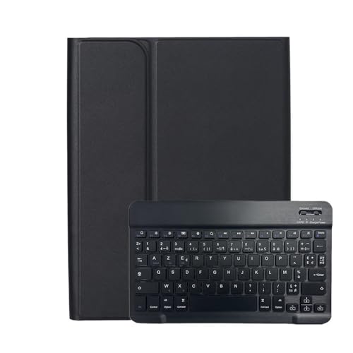 Clavier et souris noirs détachables avec étui en cuir iPad Pro 11 2024