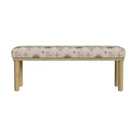 HomePop Oslo Cream Decorative Bench Cover