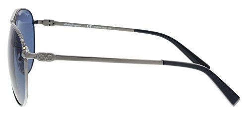 Salvatore Ferragamo Men's SF157S Dark Gunmetal Sunglasses3