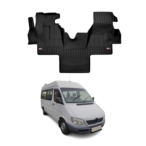 Tapis de sol Mercedes Sprinter W901 anti-glisse en caoutchouc TPE noir pour stopper la saleté