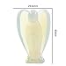 2Pieces Opalite Beautiful Carved Crystal Angel Stone Statue Figurines Reiki Healing 1.6
