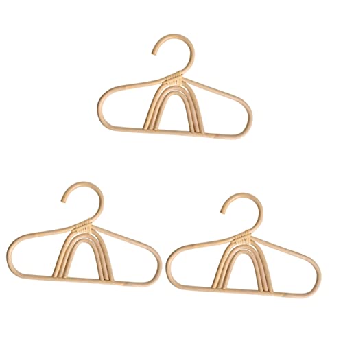 3pcs Children Hanger Heavy Duty Clothes Rack Boho Decorations Hanging Wall Decor Childrens Hangers Decorative Hangers Heavy Duty Kids Hangers Children's Room Hat Rack Rattan Baby