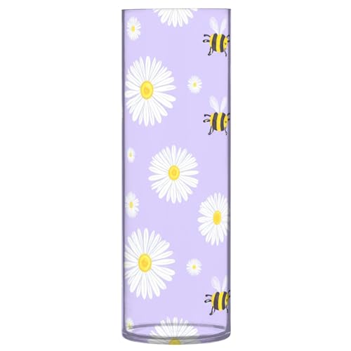 Vase transparent en plastique pour décoration de table de salon - 2