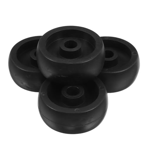 TOYANDONA Rodillos para Equipo de Fitness de Plástico Resistente, Juego de 4 Ruedas Aplicables D48xd8xh20mm para Bicicleta Estática, Cinta de Correr y Accesorios de Gimnasio