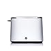 Wilfa CLASSIC Toaster - aus Edelstahl, verstellbare Hitzeeinstellungen mit Auftau-, Wiederaufheiz- und Stoppfunktion, 1000 Watt, weiß