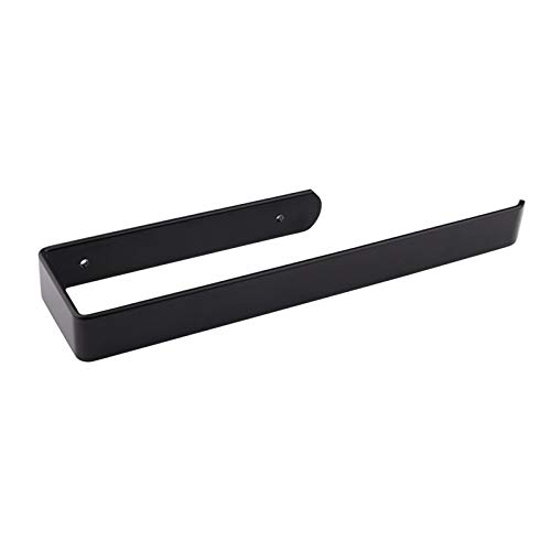 ​​Soporte Modular sin Esfuerzo​​ baño de Cocina con Toalla para Papel y Tornillos de Rejilla multifuncionales Cocina, y Bar (Black, One Size)