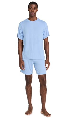 Eberjey Men's Henry Rib Men's Shorts PJ Set