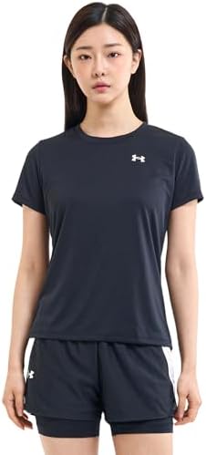 Under Armour Tech SSC - Solid Kadın T-Shirt Black / / White LG - Görsel 1