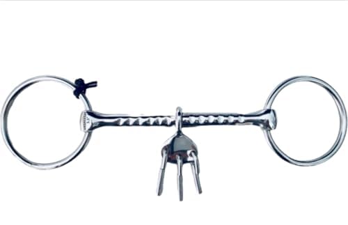 UKSALES25 Mouthing Loose Ring with key (Horse Bit) (6")