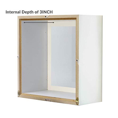 M&W 3D-kastframe, 3,75 inch dieptetentoonstellingsbox, frame voor aandenken - Image 4