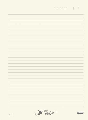 Jandaia - Caderno Argolado Cartonado Colegial Tinker Bell Kraft 160 folhas