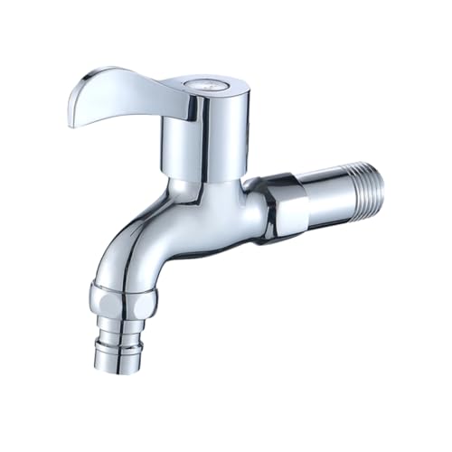 ANDRESLAD Grifo De Agua Fría De Pared Para Lavadora Grifo De Montado En Pared Para Lavabo y Baño Válvula De Agua Fría Para Uso Doméstico Acabado Duradero y Resistente