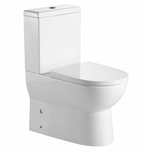 JALTA Kombi-WC, spülrandlos, Abgang senkrecht/waagerecht, weiß