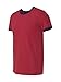 Anvil Adult Lightweight Ringer T-Shirt, Independence Red/Nvy, Large