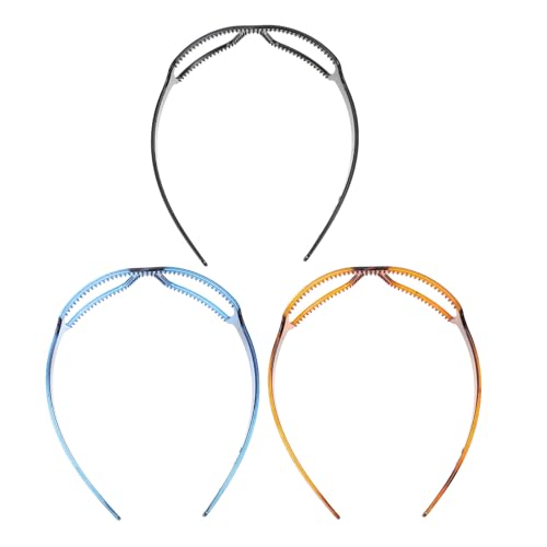 Ciieeo 3pcs Oxford Fabric Hairbands for Women, Creative Glasses Headwear, Face Washing Hair Fixing Tool, Non-slip Hair Accessories for Daily and Beauty Care