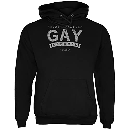 Sweat à capuche Gay homme vêtement vintage noir humour pour les fêtes de Noël