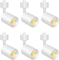 VANoopee 10W Dimmable LED Track Lighting Heads H Type Track Light Replacement Fixtures Bright 3000K Warm White Ceiling Spotlight for Accent Task Art, Flicker Free CRI90+ 24° 800lm White, Pack of 6