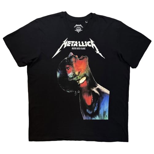 Metallica Moth Into Flame Jumbo Print T Shirt Size XXL