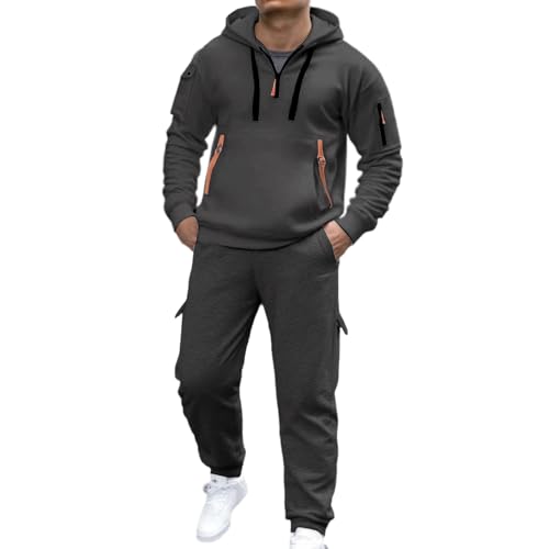 Costume homme fermeture éclair ensemble automne hiver confortable