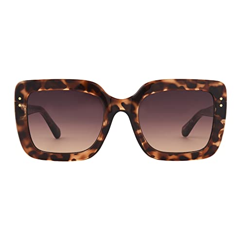 Frye Women's Maura Square Sunglasses, Tort, 51 mm3