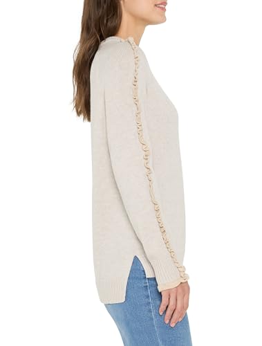 Image of NIC+ZOE Ruffled Down Sweater