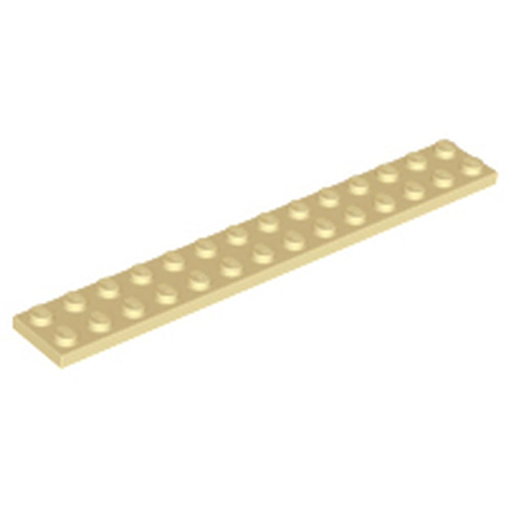 LEGO Plate 2 x 14, Part 91988, Choose Your Colour, Part 91988, Choose Your Colour (Tan, 5, count)