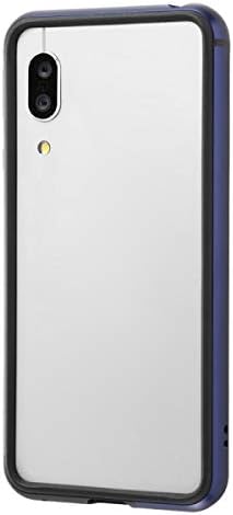 AQUOS sense3/AQUOS sense3 lite/Android One S7 Double Layer Aluminum Material and TPU Material Aluminum Bumper / Dark Navy