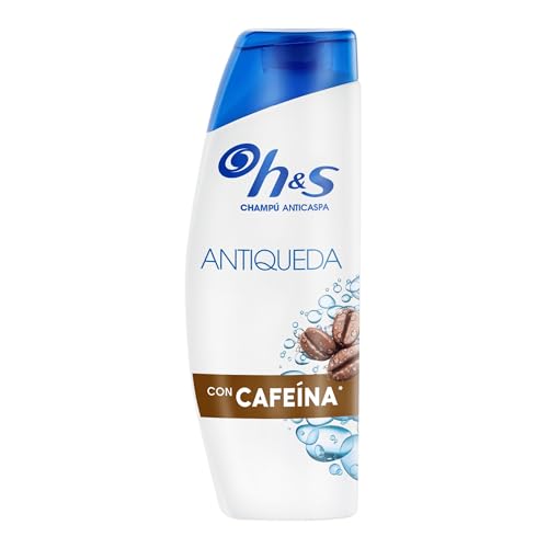 H&S Champú Anticaspa Anticaída para Hombre 330ml con Cafeína. Para Uso Diario. Hasta 100% de Protección Anticaspa. Clínicamente Probado