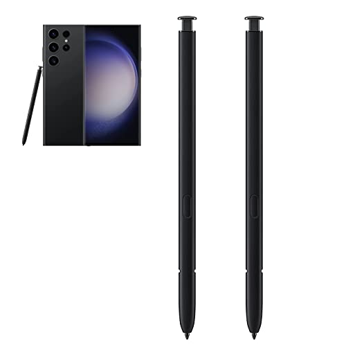 2 Pack Galaxy S23 Ultra Pen WithoutBluetooth Function for Samsung Galaxy S23 Ultra S23 Ultra S Pen Touch Screen Stylus Pen Replacement for Samsung Galaxy S23 Ultra 5G(Phantom Black)
