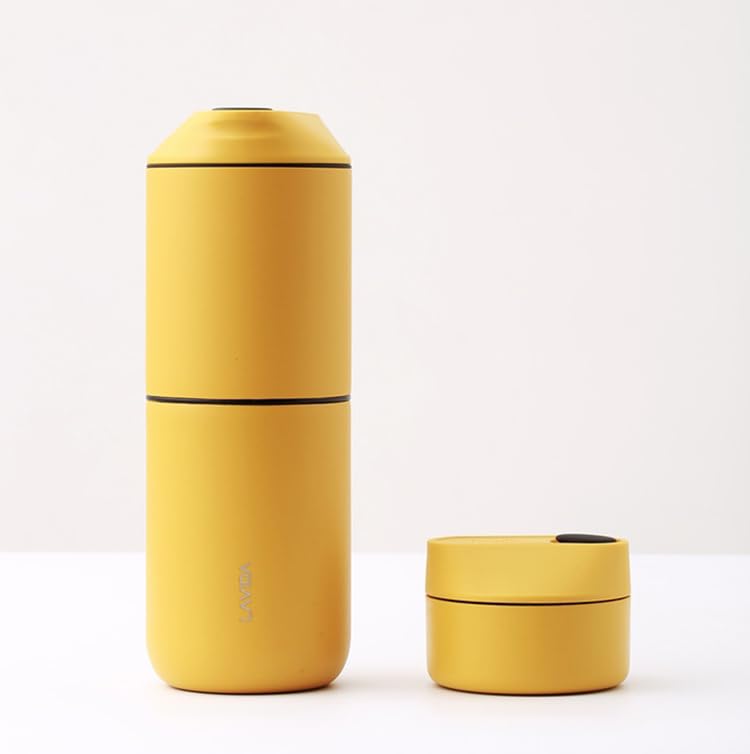 新品 ポータブル コーヒーメーカー 全自動 ミル付き イエロー Amazon | LAVIDAラヴィダ ポータブル小型コーヒーメーカー Yellow(ｲｴﾛｰ