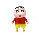 Figura Nohara, Versión Q, Figura Linda Shinnosuke Nohara De pie, 14 cm, de PVC Pastel Hecho A Mano, Recuerdo, Modelo, Regalos (Red)