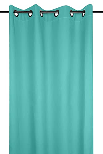 Stof - Nelson Rideau Œillets Polyester Céladon 240 x 135 cm