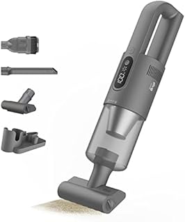 Brigii High-Speed Handheld Vacuum,140W Portable Vacuum with 18KPa, 16V Lithium cordless car vacuum Cleaner with brushless motor;Hand vacuum for car mats, Sofa,USB- rechargeable-H5-Digital Display Ver