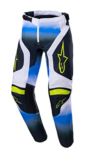 Alpinestars 3740823-9702-26: Youth Racer Push Pants Nightlife Blue/White 26