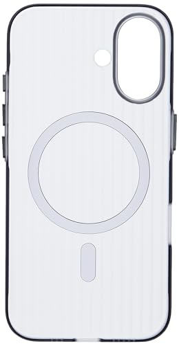 Image of Kapa Matte Magnetic Wave Grip Back Cover for Apple iPhone 16 | [MagSafe Compatible] Wireless Charging, Slim, Metal Buttons Frosted Back Case (Grey)