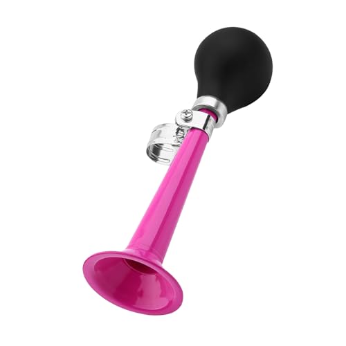Clown Horn, Portable Bike Hooter In 5 Colors Cycling Air Horn Made of Rubber with Mount, for Bicycles, Mountain Bikes, and Beach Cars (Pink)