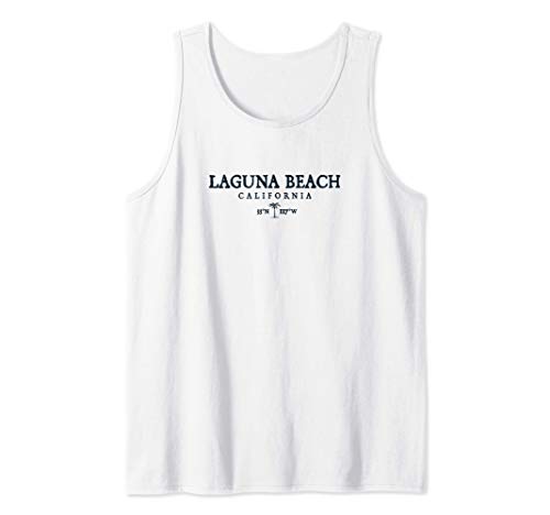 Regalo Laguna Beach California Palm Tree Surf Beach Camiseta sin Mangas