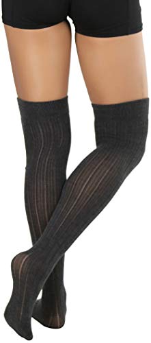 Image of ToBeInStyle Women's Over The Knee Knit Thigh High Warm Socks