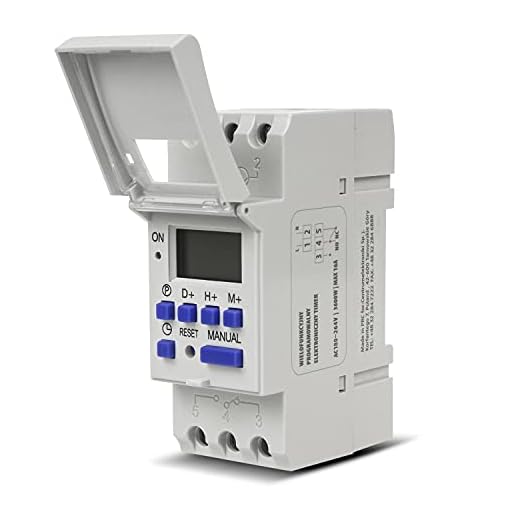 GreenBlue GB104 - Programador eléctrico Digital Diario semanal Tipo Carril DIN 16A 250V 240 programas (1)