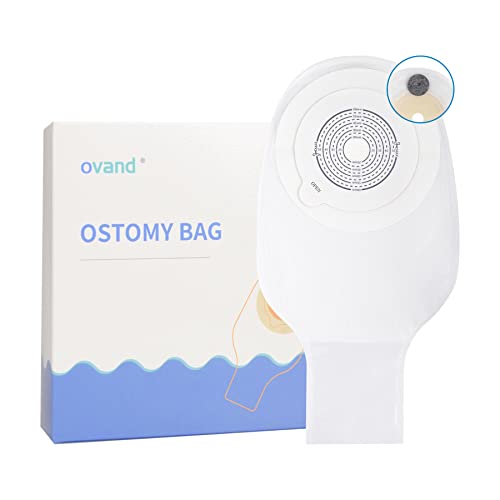 10 Pcs Colostomy Bags,Ostomy Colostomy Supplies,One Piece Drainable Pouches With Clamp Closure For Ileostomy Stoma Care, Cut-To-Fit,Pack With Box. (With Activated Carbon) #TOP13